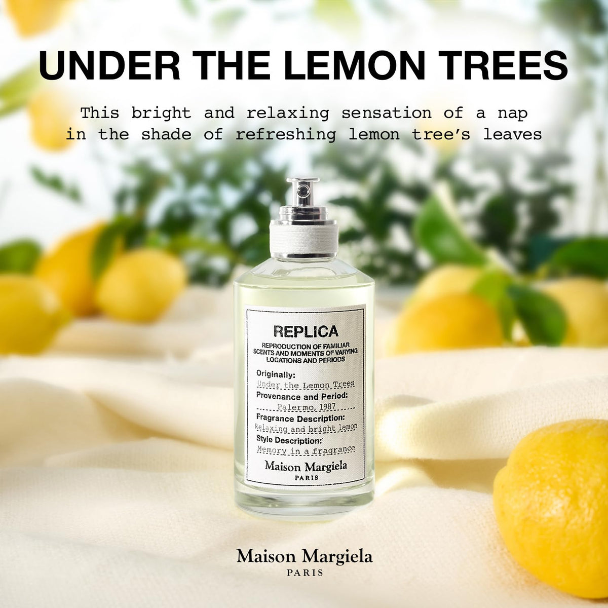 Maison Margiela Under The Lemon Trees Eau de Toilette lifestyle scene