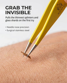 Majestic Bombay Fine Point Tweezers for eyebrow grooming