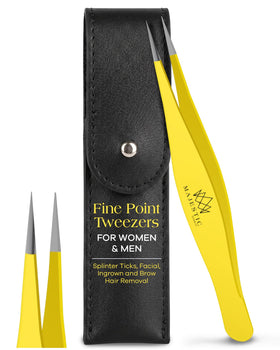 Majestic Bombay Fine Point Tweezers front view