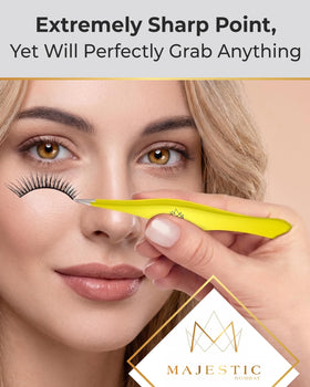 Majestic Bombay Fine Point Tweezers with splinter removal