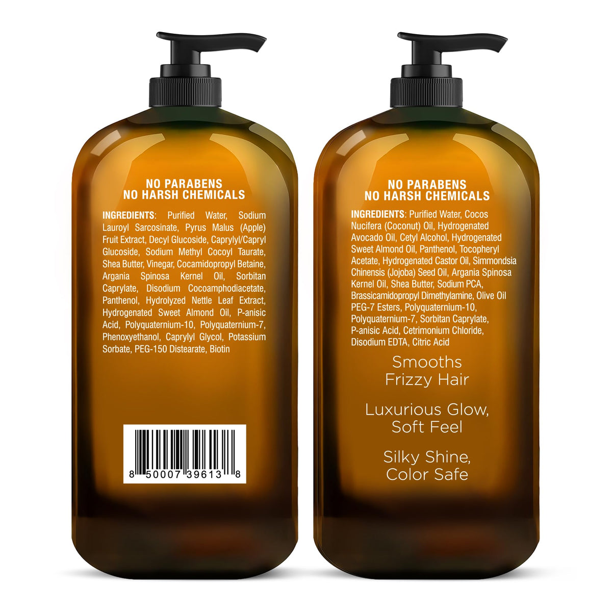 Majestic Pure Apple Cider Vinegar Shampoo and Conditioner in bathroom setting
