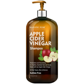 Majestic Pure Apple Cider Vinegar Shampoo front view 16 Fl Oz