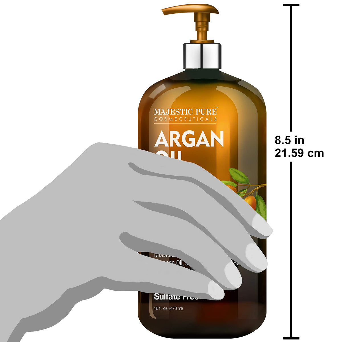 Majestic Pure Argan Oil Shampoo and Conditioner with natural ingredients