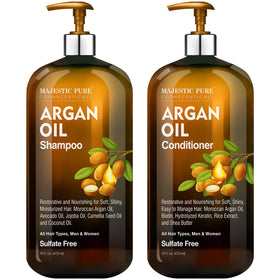 Majestic Pure Argan Oil Shampoo front view, 16 Fl Oz