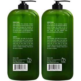 Majestic Pure Biotin Shampoo and Conditioner packaging