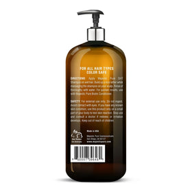 Majestic Pure Biotin Shampoo in a bathroom setting