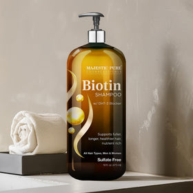 Majestic Pure Biotin Shampoo with rosemary and castor oil