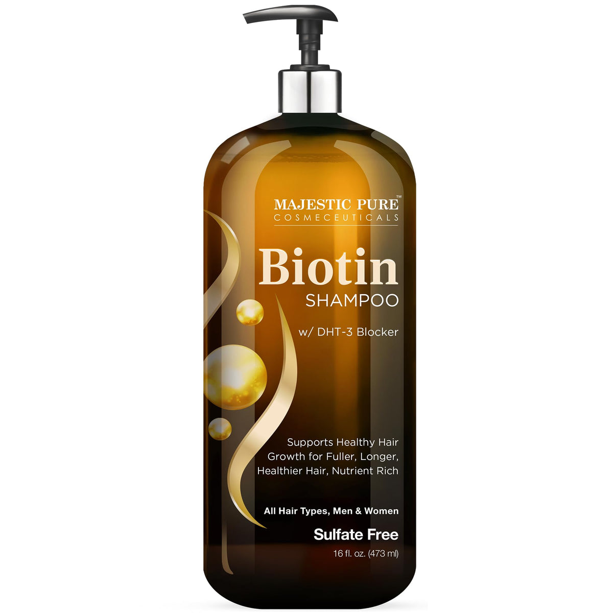 Majestic Pure Biotin Volumizing Shampoo 16 Fl Oz front view