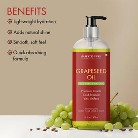 Majestic Pure Grapeseed Oil in a lifestyle setting