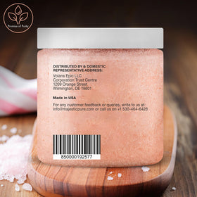 Majestic Pure Himalayan Salt Body Scrub with natural ingredients
