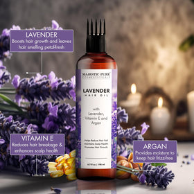 Majestic Pure Lavender Hair Oil close-up of texture