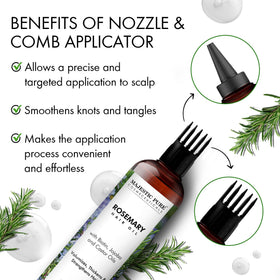 Majestic Pure Rosemary Oil application on hair