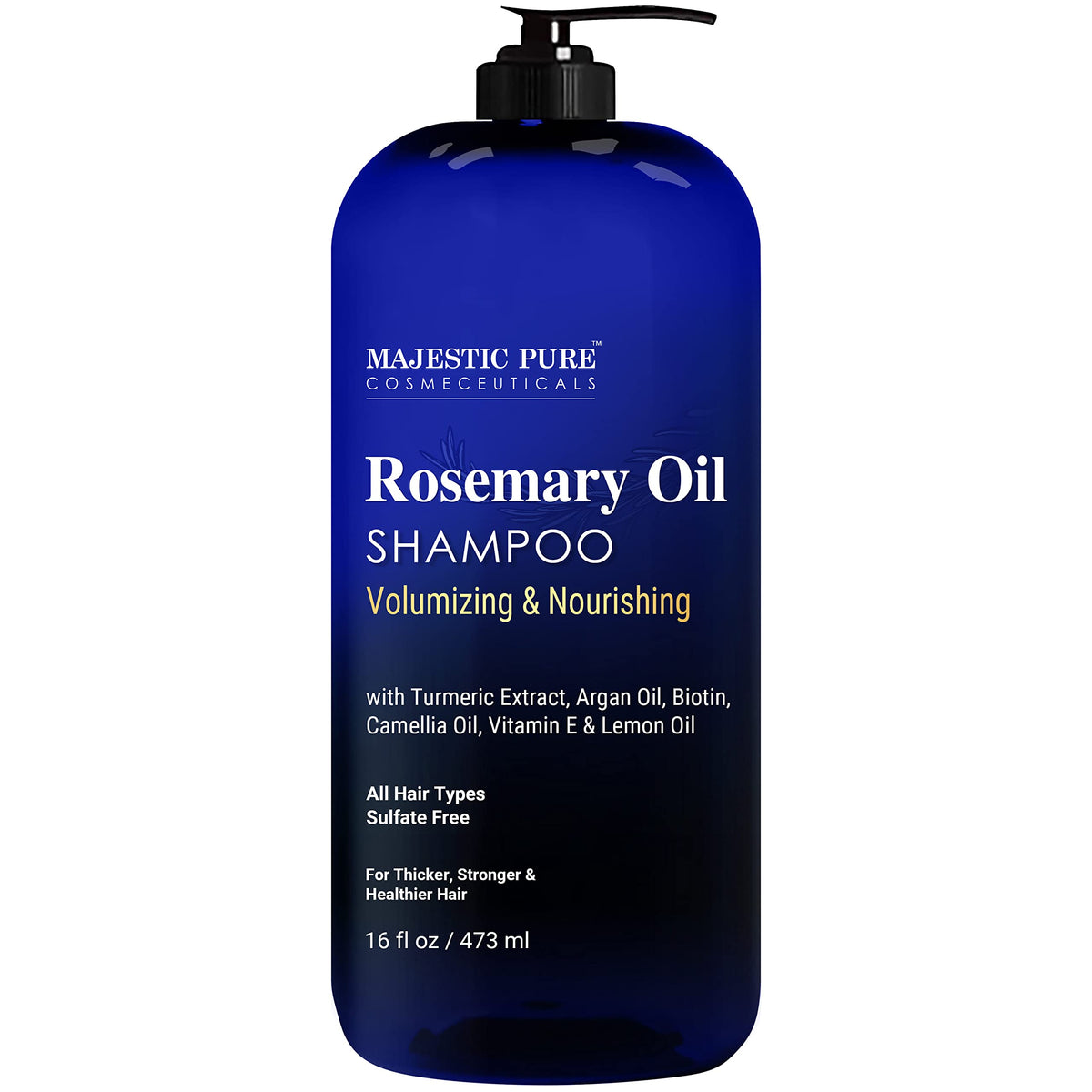 Majestic Pure Rosemary Oil Shampoo 16 Fl Oz front view