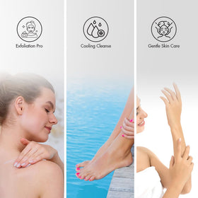 Majestic Pure Tea Tree Foot & Body Scrub with natural ingredients