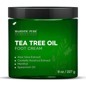 Majestic Pure Tea Tree Foot Cream 8 Oz front view