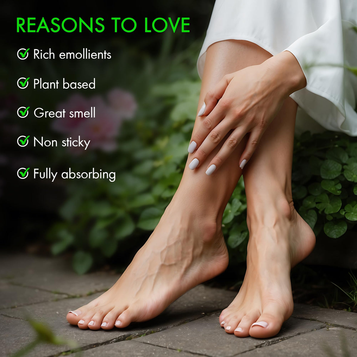 Majestic Pure Tea Tree Foot Cream with fresh mint leaves