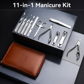 Makartt 11P Manicure Kit in lifestyle setting on a vanity