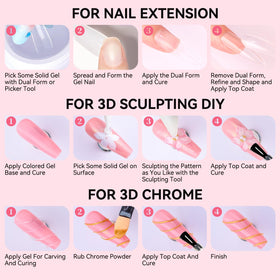 Makartt 3D Gel Nail Art Kit packaging front view