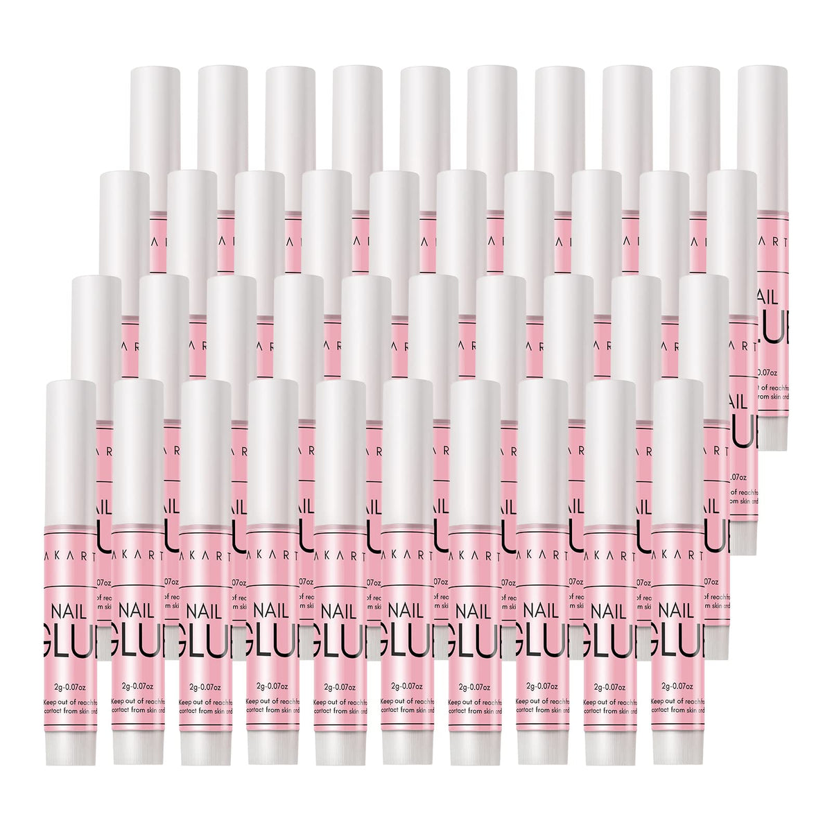 Makartt 40 Pcs Nail Glue bulk pack with 2g mini tubes