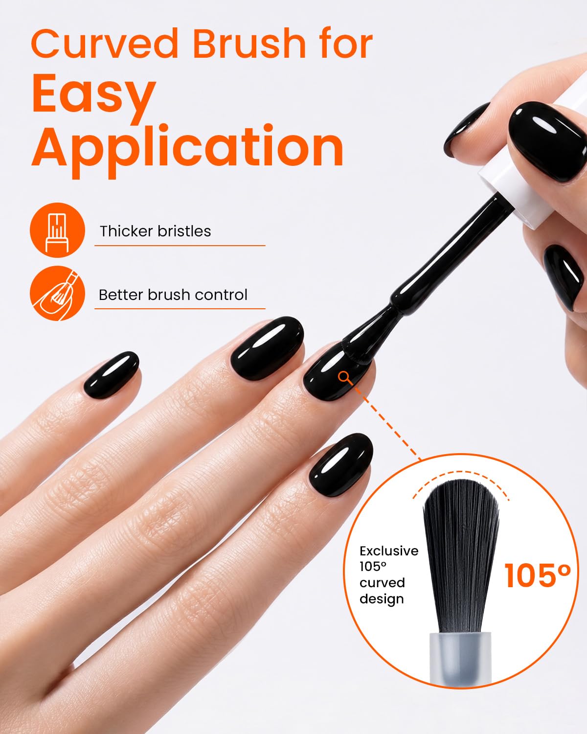 Makartt Black Gel Nail Polish packaging