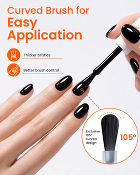 Makartt Black Gel Nail Polish packaging