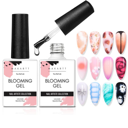 Makartt Blooming Gel Nail Polish 15ml clear bottle front view