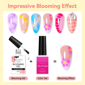 Makartt Clear Blooming Gel 15ml bottle side view