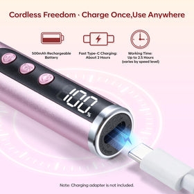 Makartt Cordless Nail Drill with various nail bits