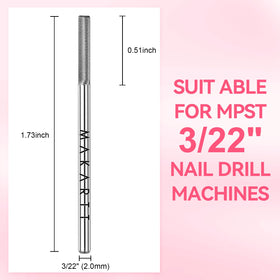 Makartt Cuticle Nail Drill Bit 3XF in use