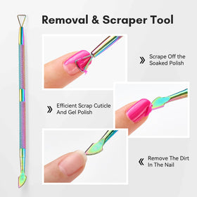 Makartt cuticle tools set with ergonomic handles