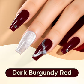 Makartt Dark Red Burgundy Gel Polish packaging details