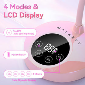 Makartt Flash UV Nail Lamp with gel polish application