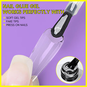 Makartt Gel Nail Glue applicator brush close-up