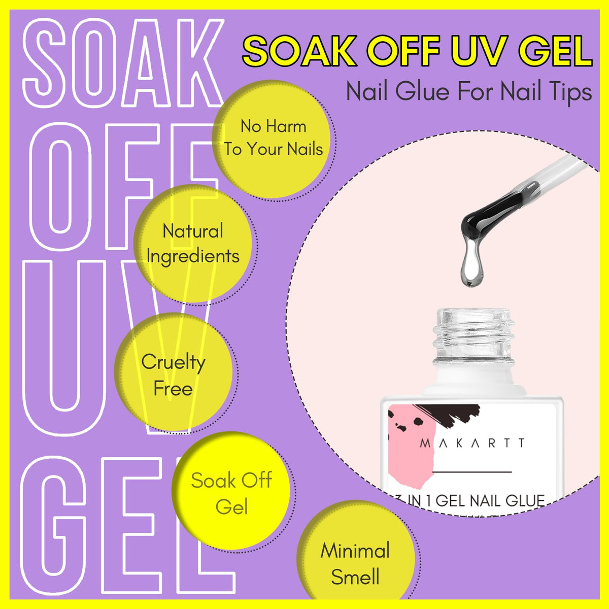 Makartt Gel Nail Glue in use for nail art