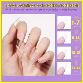 Makartt Gel Nail Glue with various nail tips