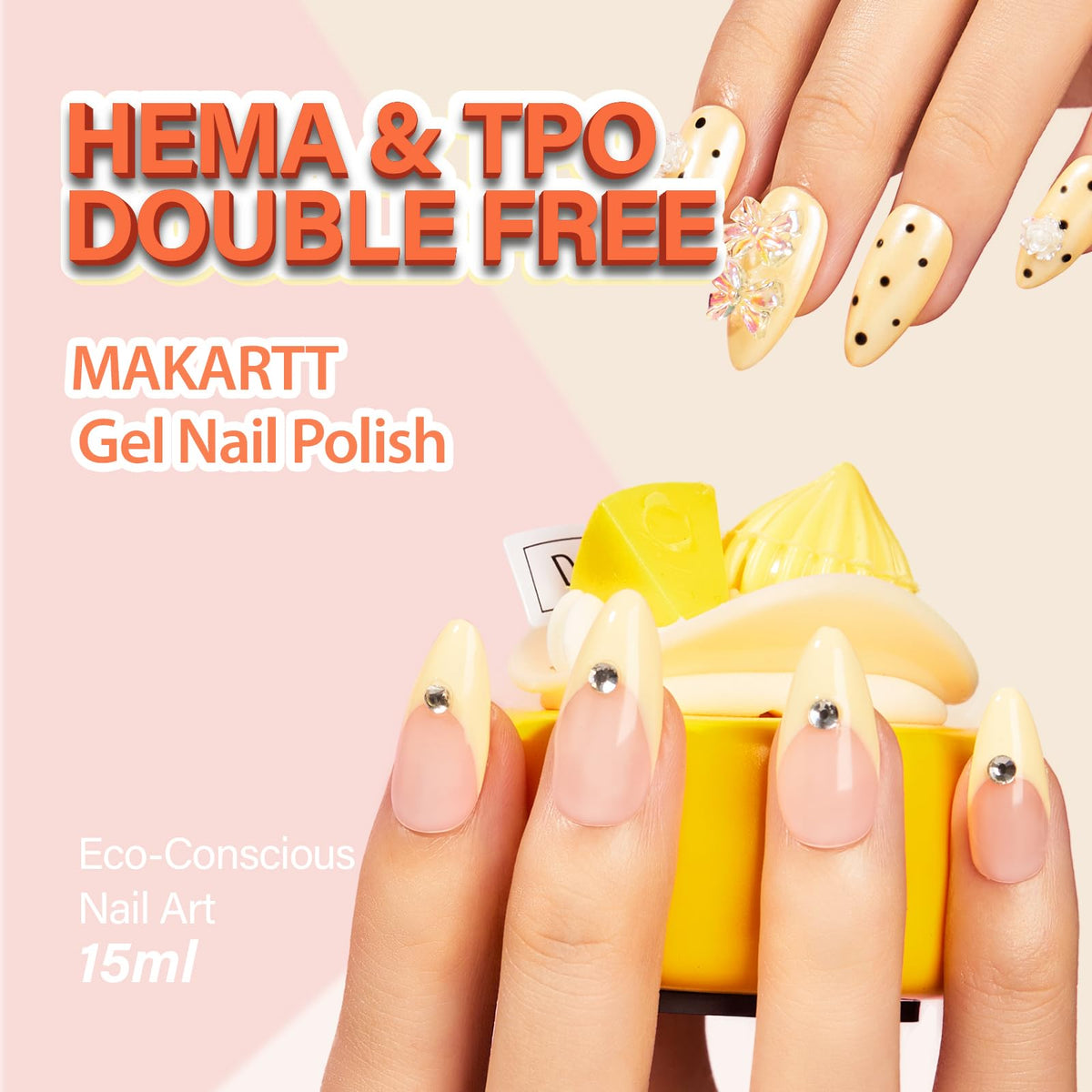 Makartt Gel Nail Polish bottle with silver cap