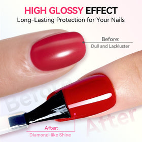 Makartt Gel Top Coat 2 PCS set packaging