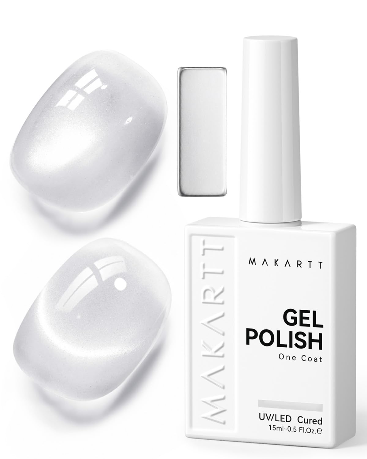 Makartt Glass Cat Eye Gel Nail Polish 15ml front view