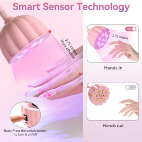 Makartt Gooseneck UV LED Nail Lamp close-up of light source beads