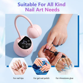 Makartt Gooseneck UV LED Nail Lamp showing flexible gooseneck