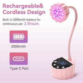 Makartt Gooseneck UV LED Nail Lamp with power indicator