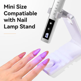 Makartt Handheld UV Nail Lamp with gel polish application