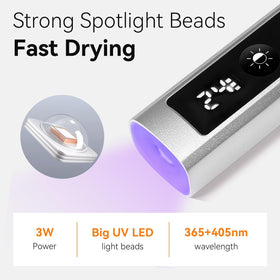 Makartt Handheld UV Nail Lamp with USB charging cable