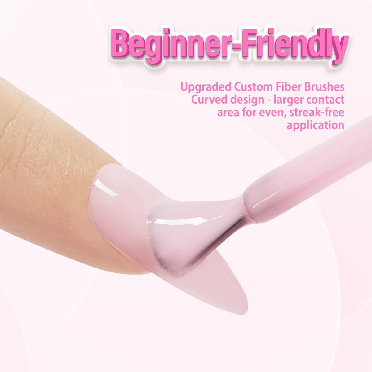 Makartt Milky Pink Gel Nail Polish 15ML with UV lamp for curing