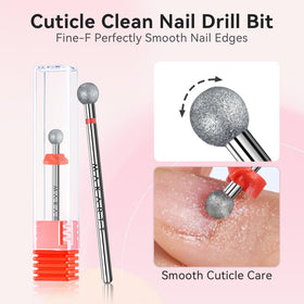 Makartt Nail Drill Bit 3/32 inch fine - F in gift packaging