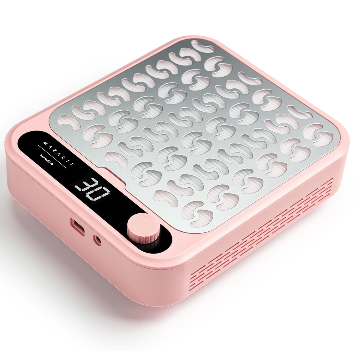 Makartt Nail Dust Collector front view in pink