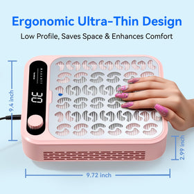 Makartt Nail Dust Collector LED display close-up