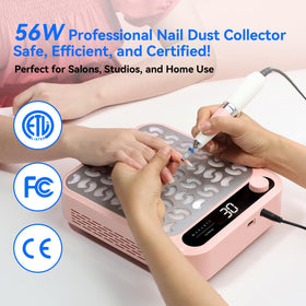 Makartt Nail Dust Collector showing adjustable speed knob