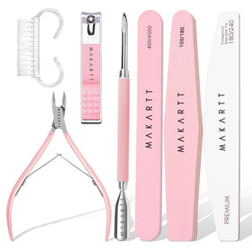 Makartt Nail File and Buffer Set with cuticle tools and files