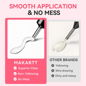 Makartt Nail Gem Glue 60g curing under a UV lamp
